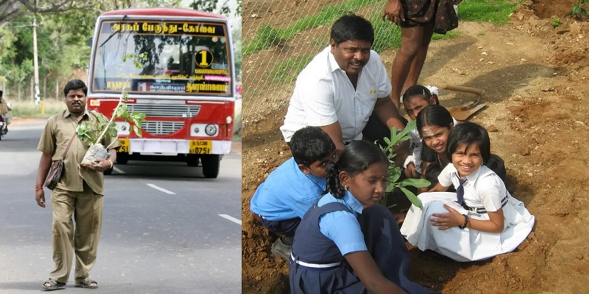 Meet the bus conductor from Coimbatore who has planted over 3 lakh trees