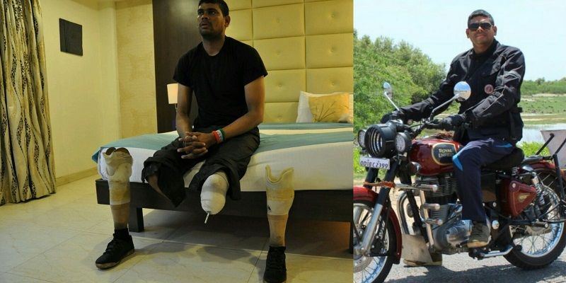 Losing both his legs in a train accident hasn't stopped Satish Kumar from chasing his biking dreams