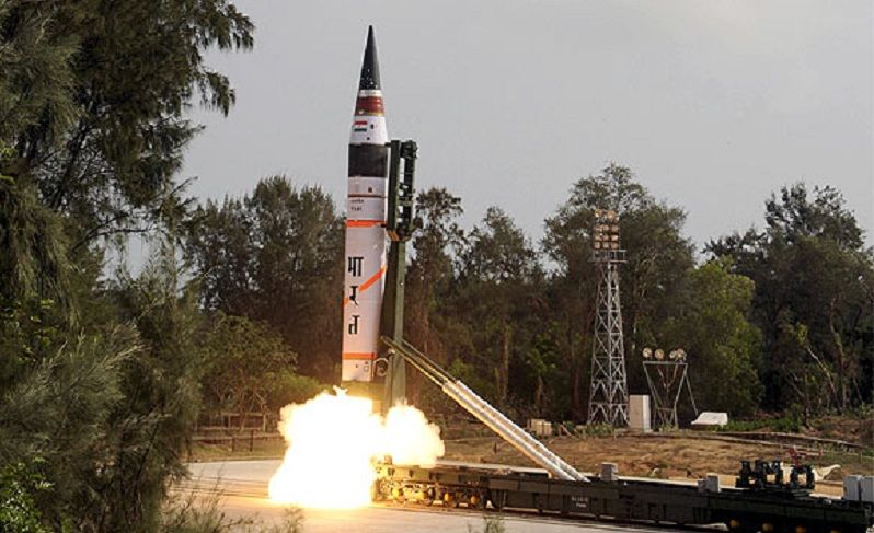 India successfully tests indigenously developed nuclear-capable missile 'Agni-5'