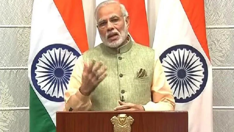 PM Narendra Modi during his speech