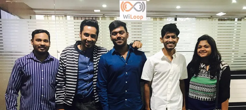 Shirish and Ashrith with the WiLoop team