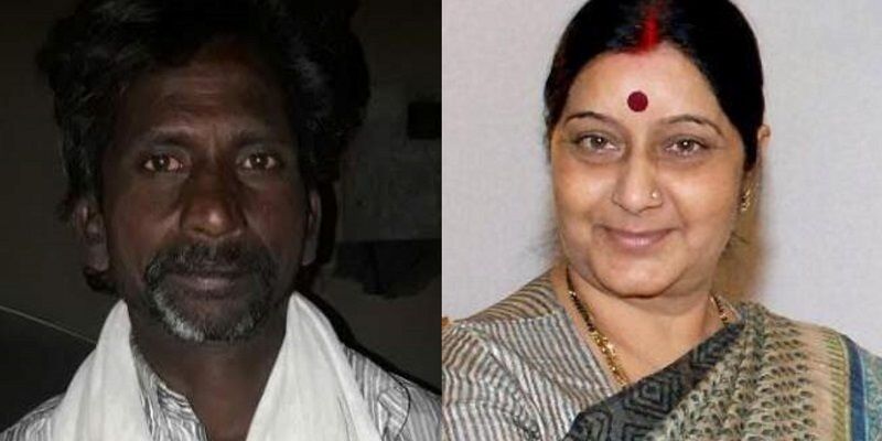 Indian labourer in Dubai visits court 20 times to return home; Sushma Swaraj flies him back