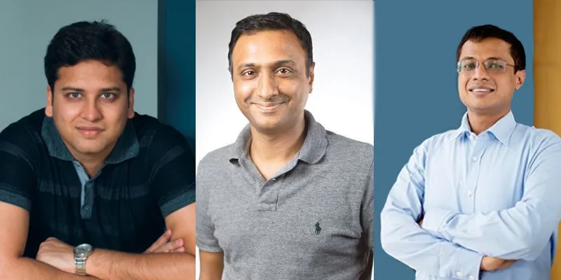 (From left) Binny Bansal, Klayan Krishnamurthy, and Sachin Bansal