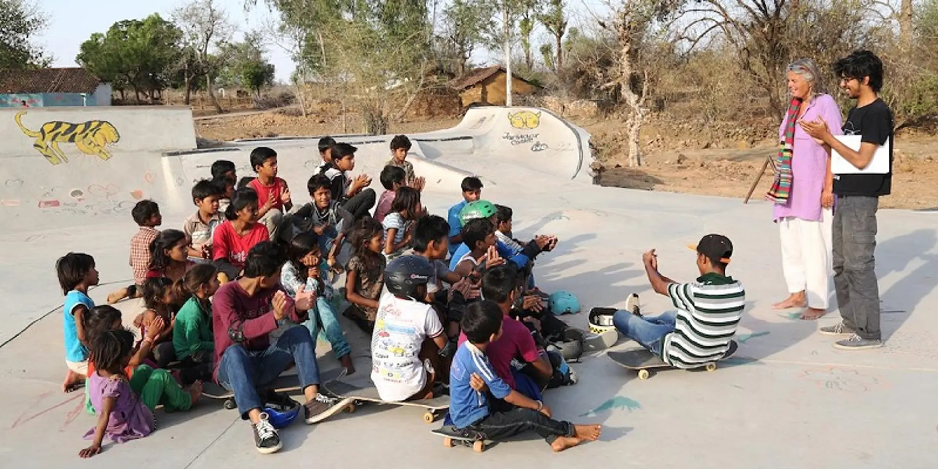 Children of this MP village are fighting caste, religion, and illiteracy with schoolbags and skateboards