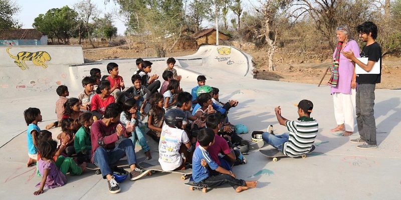 Children of this MP village are fighting caste, religion, and illiteracy with schoolbags and skateboards