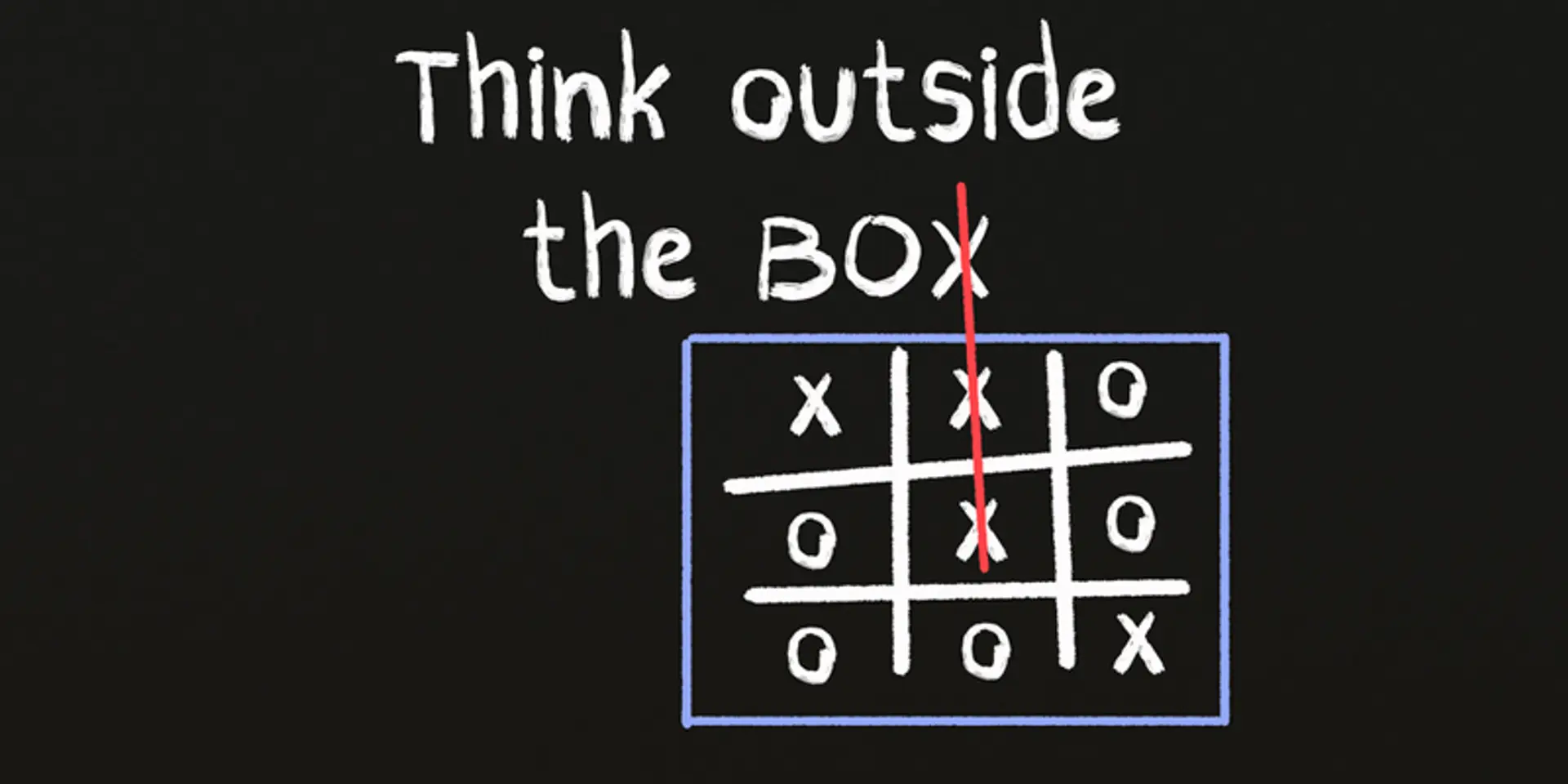 Instead of thinking outside the box, get rid of the box