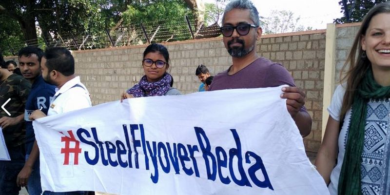 Bengaluru citizens protest against BBMP's move to cut down 112 trees for a flyover
