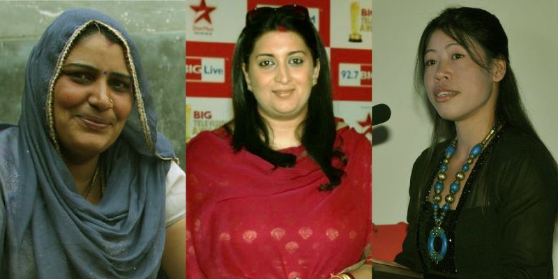 What is one thing that is common between Mary Kom, Smriti Irani and Sushma Bhadu?