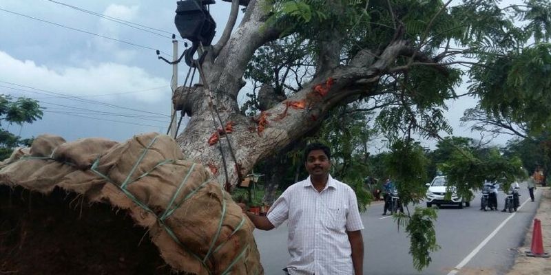 This man from Hyderabad saved 5,000 trees by relocating them