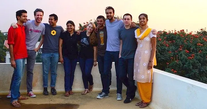 Arun with Mapbox team in Jan 2015