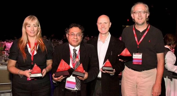 Sandipan with the Redhat awards