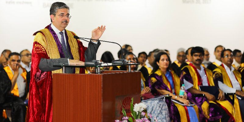 Uday Kotak addressing the students of IIMB