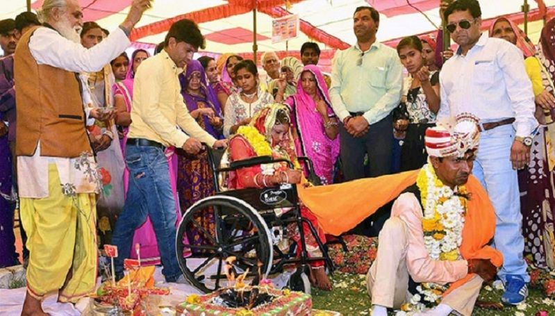 Mass wedding of 104 specially abled couples sets world record