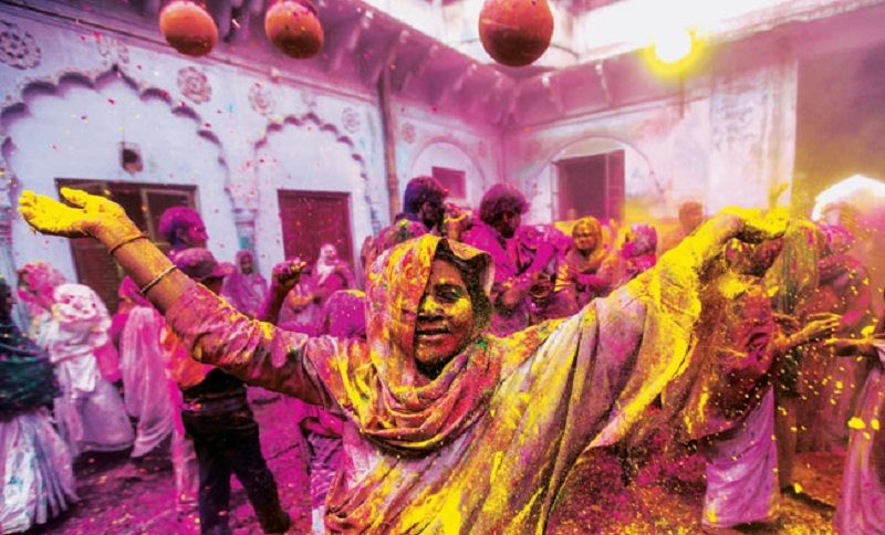 Riot of colours at Vrindavan as widows break stereotypes and play Holi