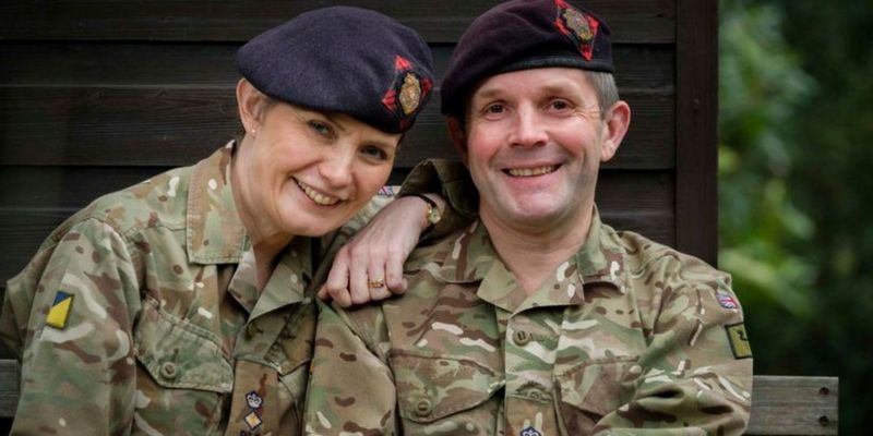 Scottish couple makes history as wife hands over military command to her husband