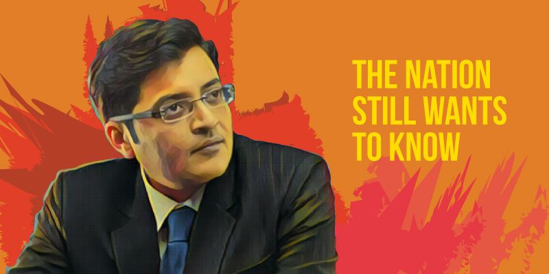 The nation still wants to know: Arnab answers the legal notice, right outside TOI's Hyd office