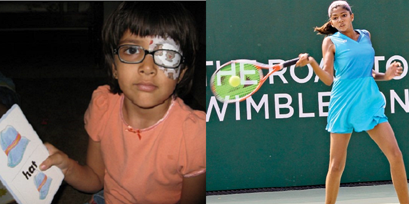 Meet Malikaa Marathe, the girl who went from having partial eyesight to becoming first in tennis