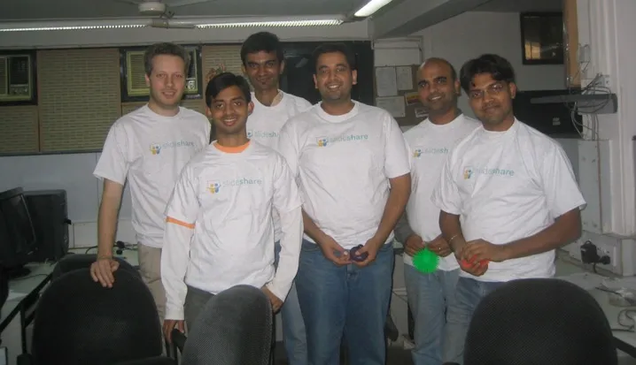 Slideshare team at launch