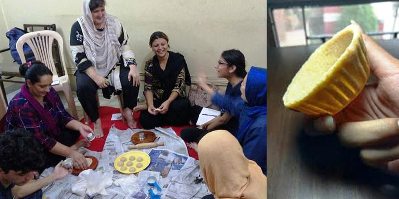 Students in Delhi are helping Afghan women refugees make edible cutlery to fight the monopoly of plastic