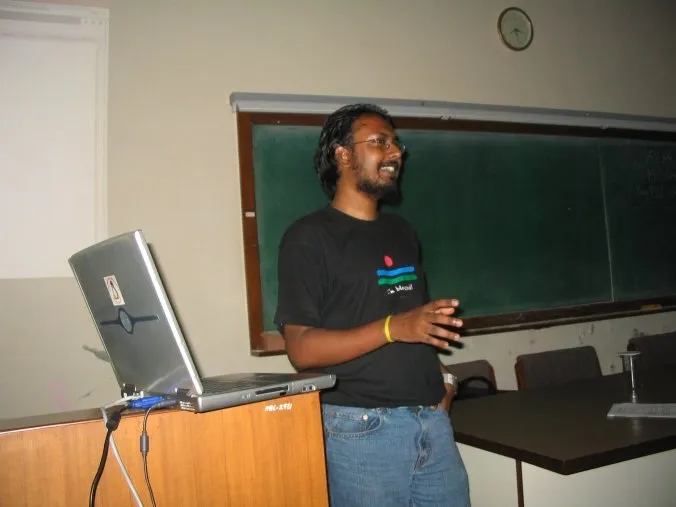 BG during the Indic developers meet in 2005