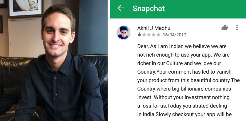 Snapchat CEO denies 'India is poor' remark, calls the allegation ridiculous