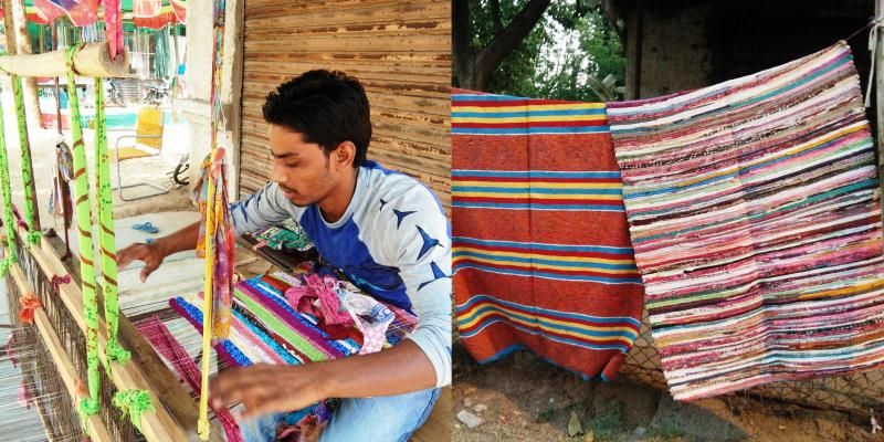 This man helps people upcycle old clothes into blankets, doormats and more