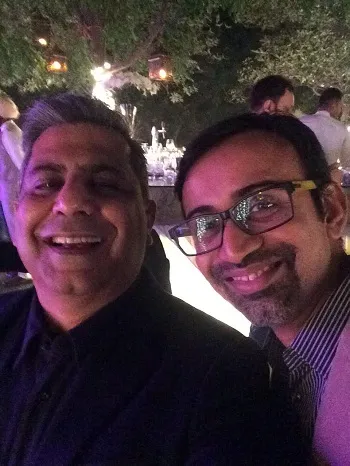 Anand Chandrasekaran with one of his co-investors Sunil Karla