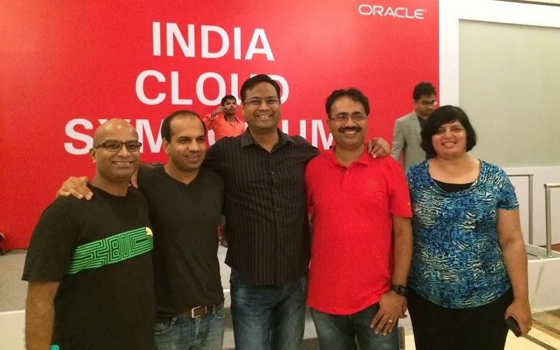 Mitesh and his team at India Cloud Symposium