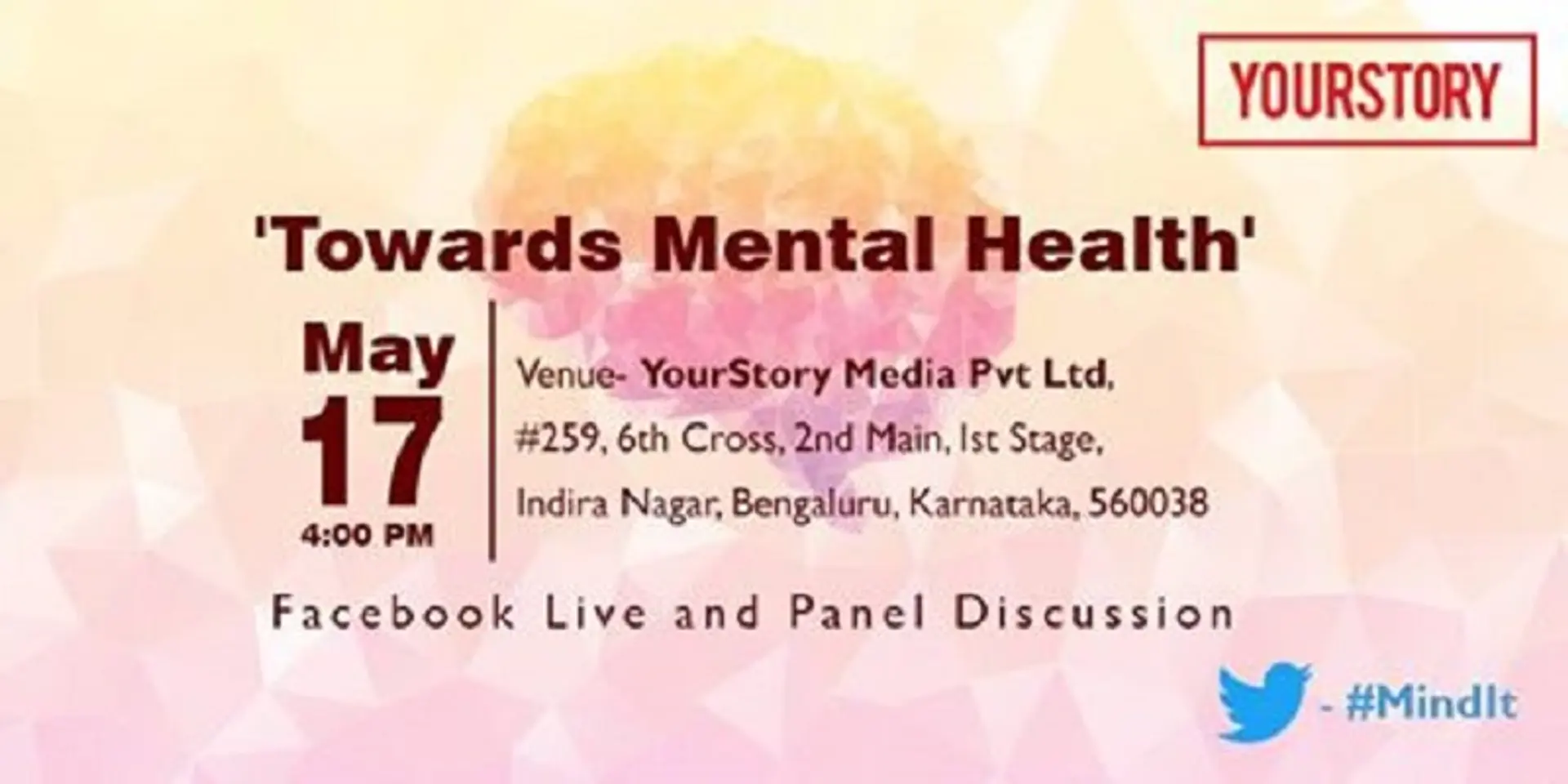 Join us on May 17 as we take a step towards mental health