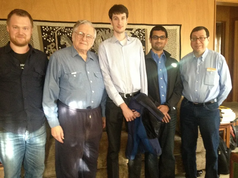 Viral, Alan, Jeff, Stefan with Prof. Kahan