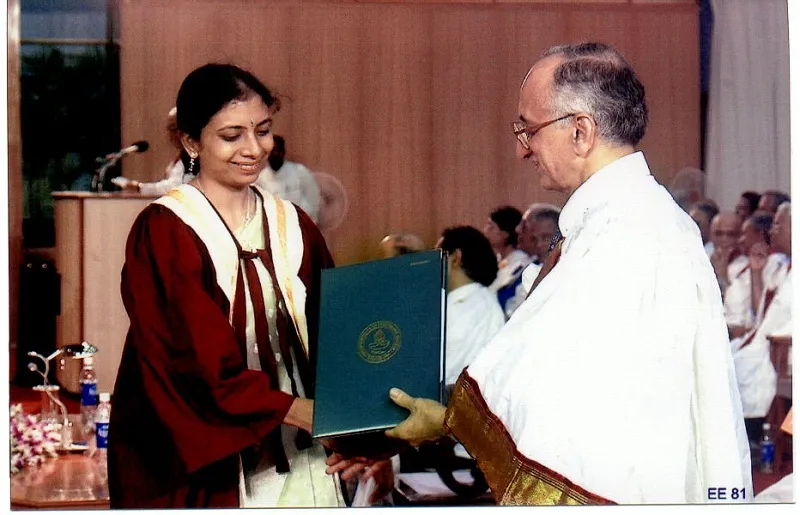 Anima during her convocation at IIT Madras