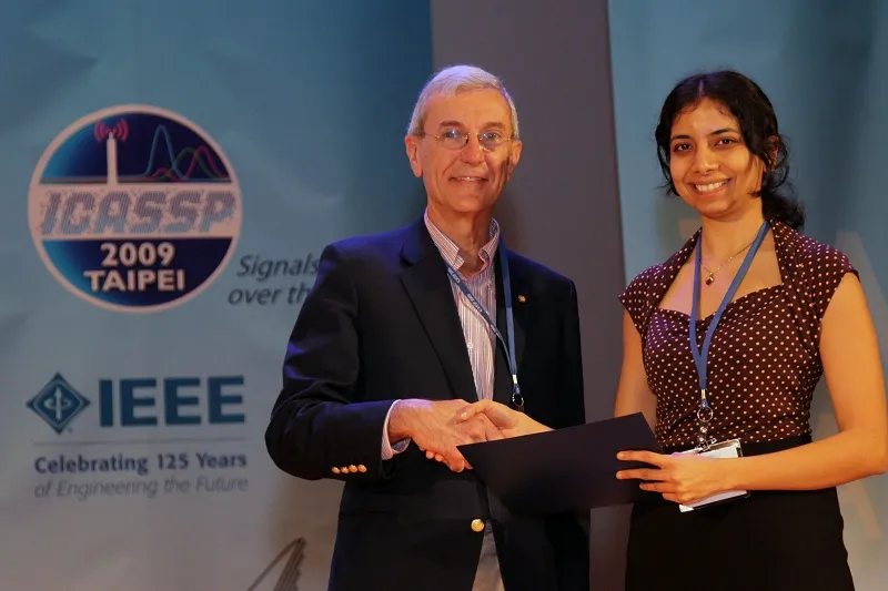 Anima won the IEEE Signal Processing Society 2008 Young Author Best Paper Award for A. Anandkumar and L. Tong, "Type-Based Random Access for Distributed Detection over Multiaccess Fading Channels",IEEE Tran. Signal Proc., vol. 55, pp. 5032-5043, Oct. 2007.