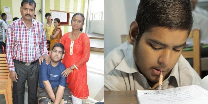 He wrote his exams holding the pen in his mouth and scored 88pc—meet the IIT aspirant