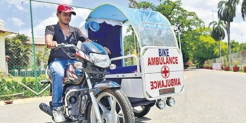 Touched by story of beggar carrying wife's body, Hyderabad man builds bike ambulance
