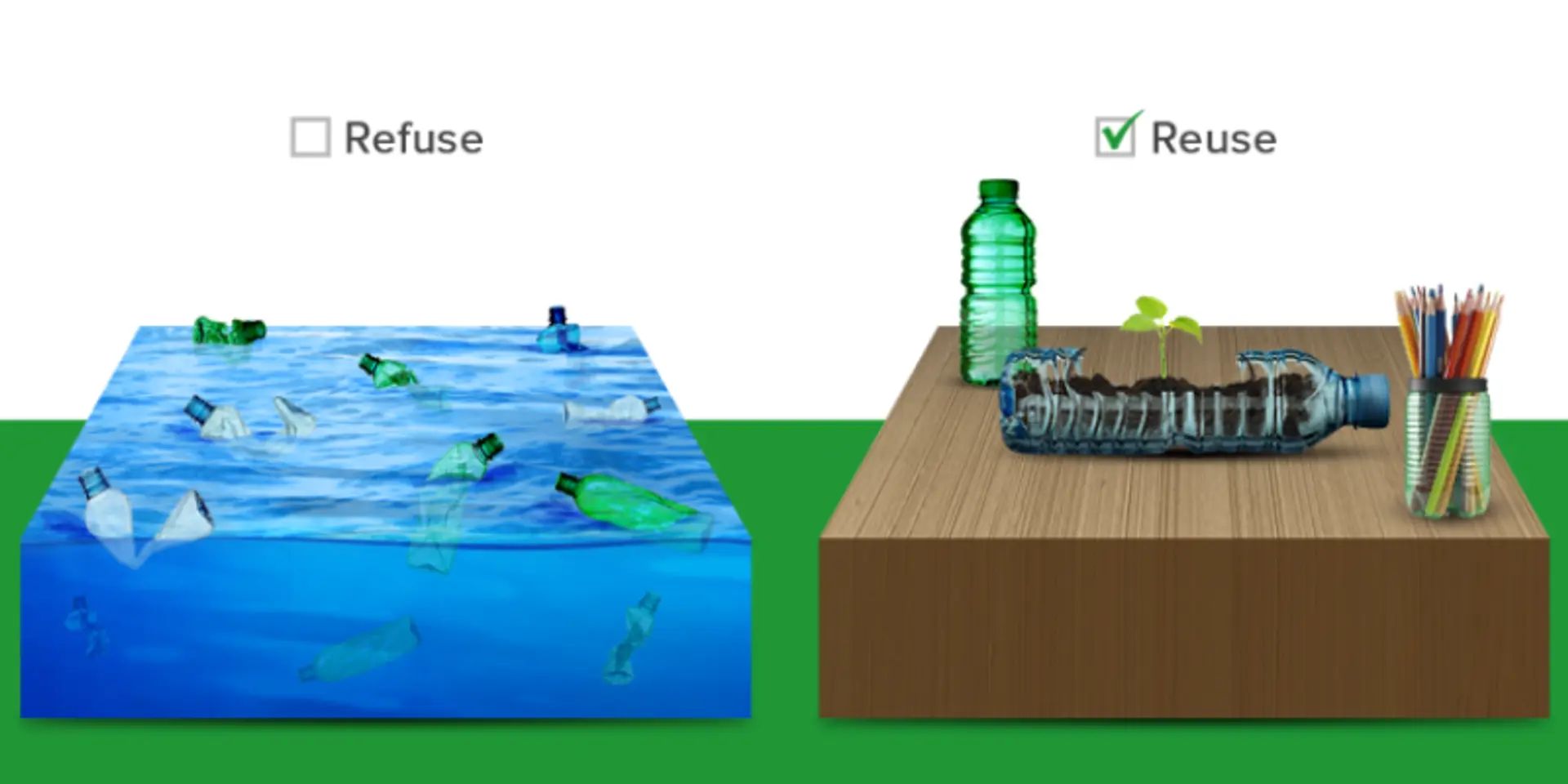 Plastics, if reused and recycled well, are here to serve us in a good way