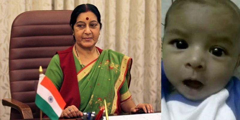 Sushma Swaraj grants medical visa to a 4-month-old Pakistani boy