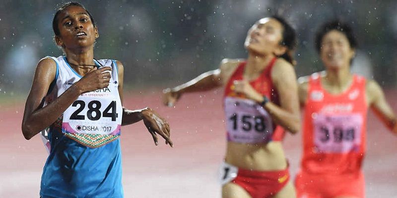 The reigning 'Queen of Asia in the mile' Chitra had to run barefoot as she couldn't afford shoes