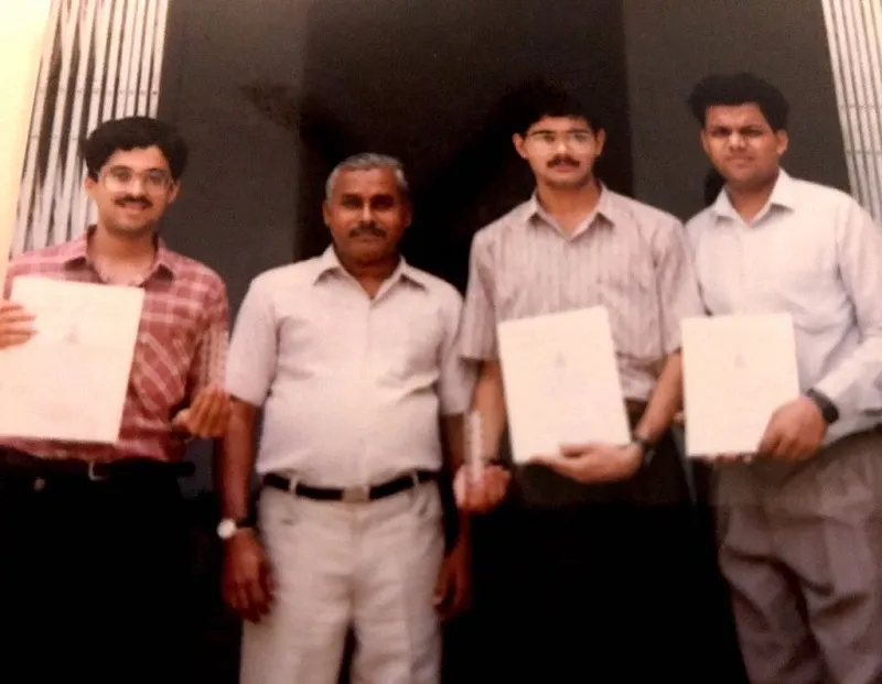 Arvind after completing his BTech project