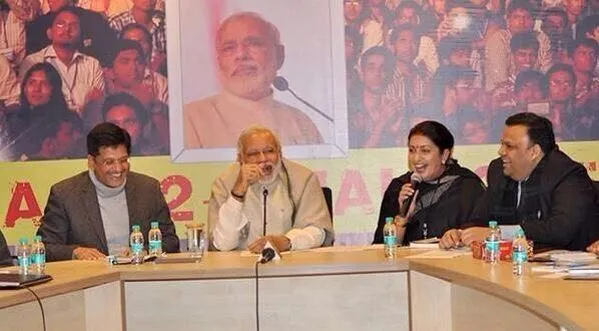 narendra modi smriti irani piyush goel arvind gupta