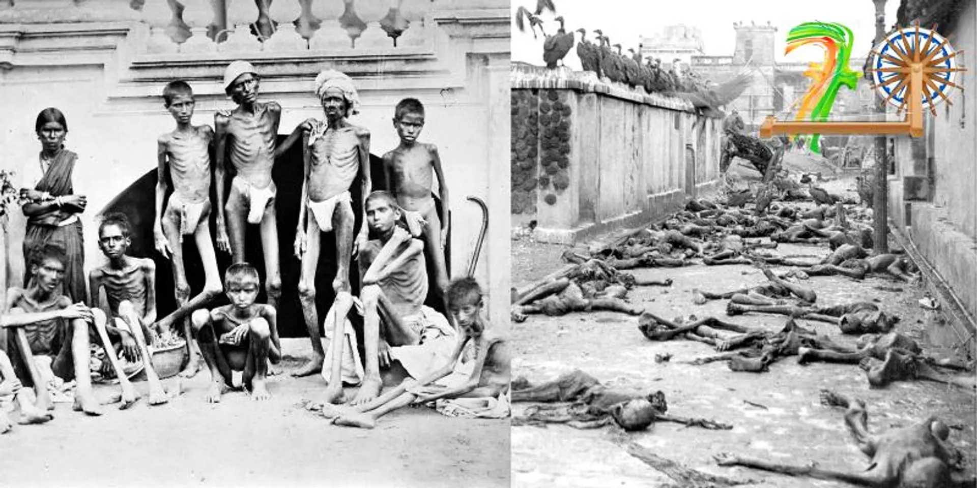31 famines in 120 years of British Raj, the last one killed 4 million people in 1943