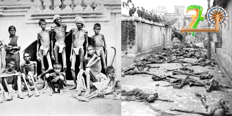 31 famines in 120 years of British Raj, the last one killed 4 million people in 1943