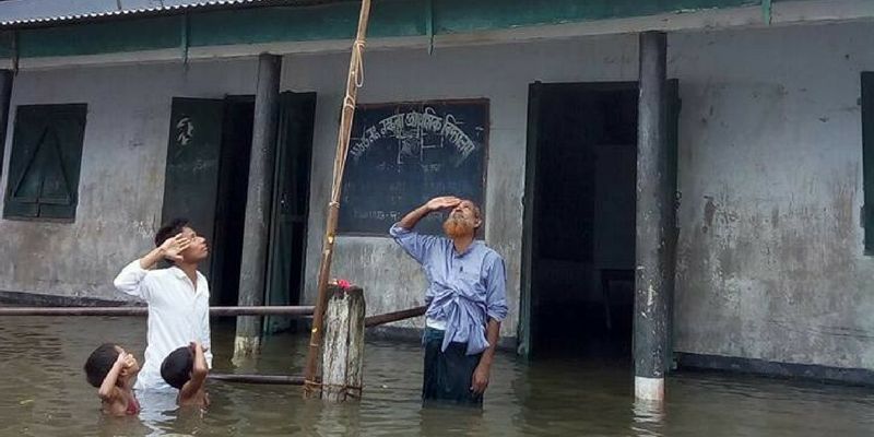 The story behind the Assam school flag-hoisting photo that went viral
