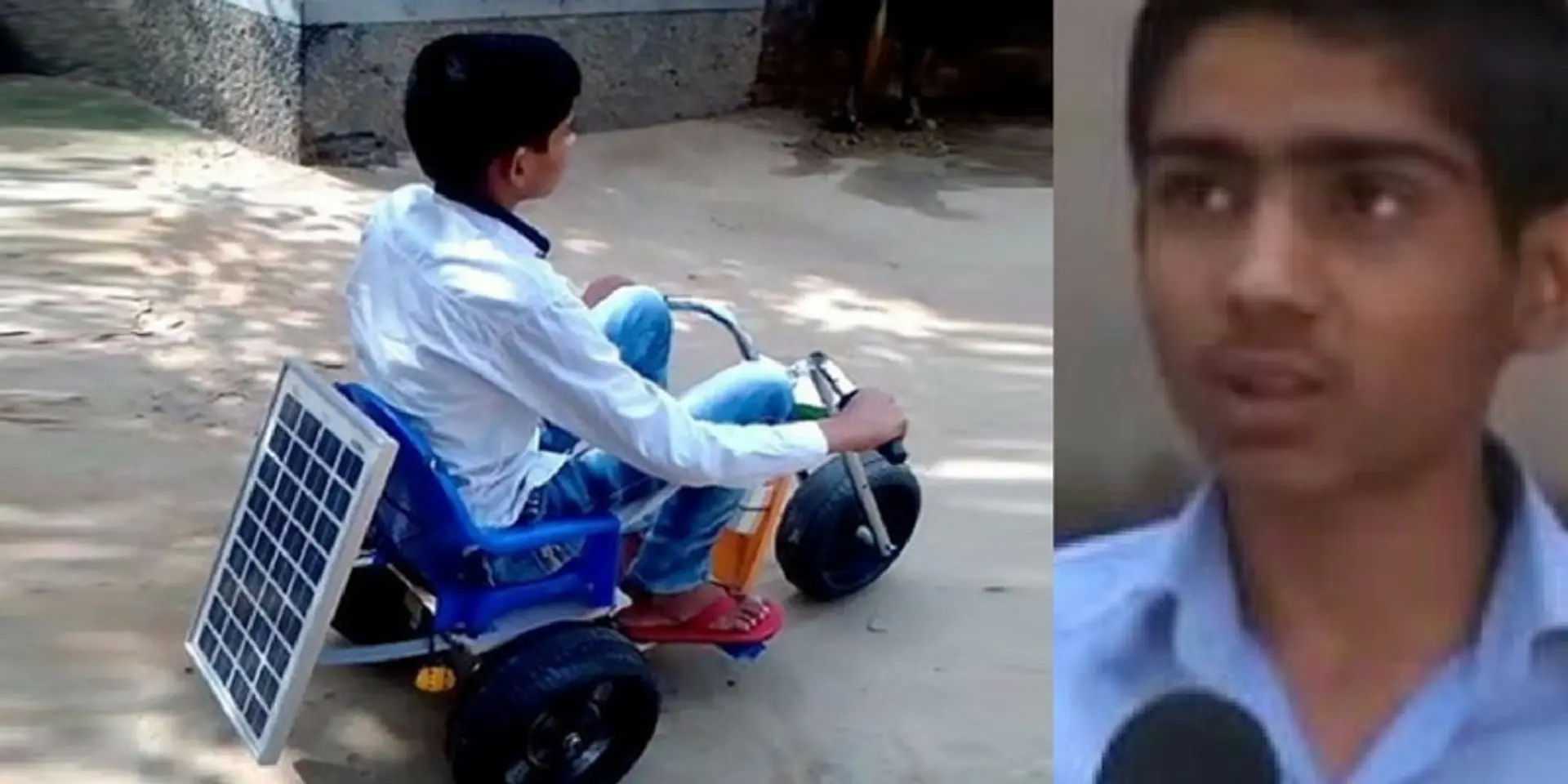 This 13-year-old from Haryana has built a fully-functional solar bike
