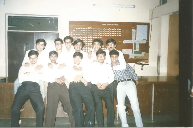 Ashish with his friends at IIT Jwalamukhi House