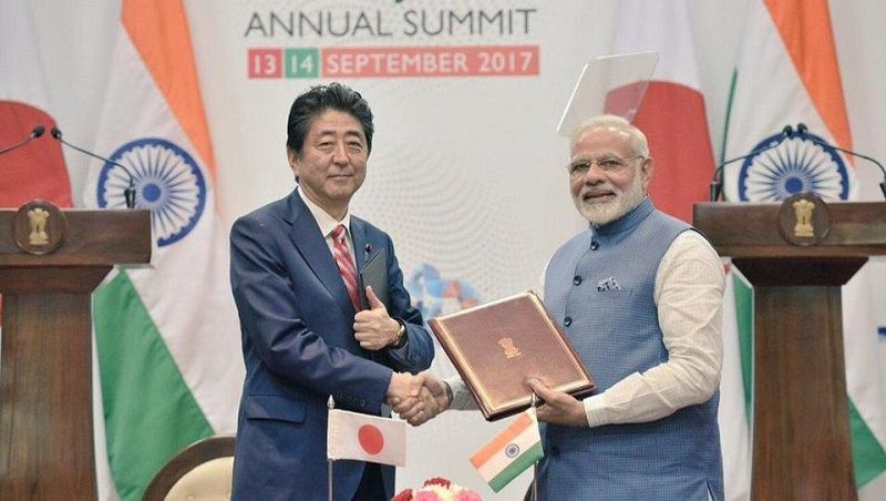 India and Japan unite to sign 15 agreements including the ambitious Bullet Train, at the annual bilateral summit