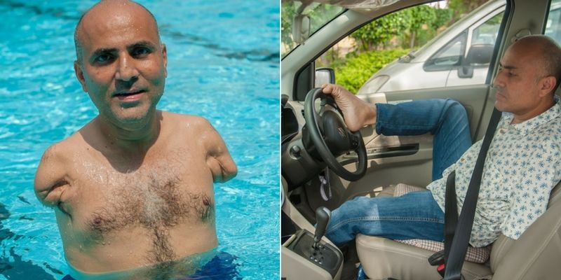 Meet Vikram Agnihotri, the first Indian without arms to get a driving licence
