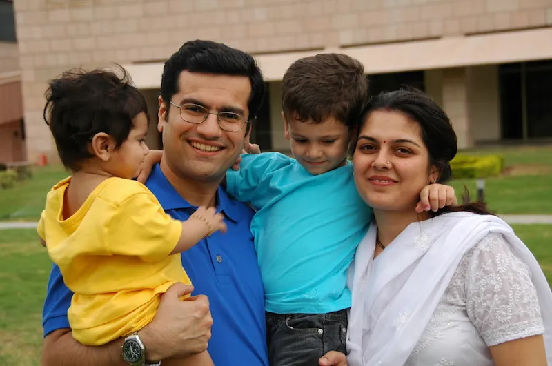 Ujval with his family