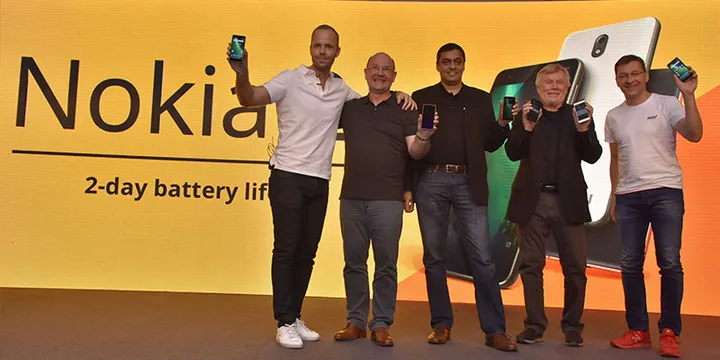 Nokia launches its new entry-level smartphone Nokia 2 in the Delhi Metro
