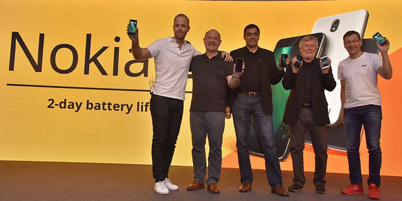Nokia launches its new entry-level smartphone Nokia 2 in the Delhi Metro