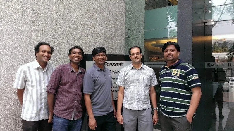 Satish with Microsoft Research Teammates